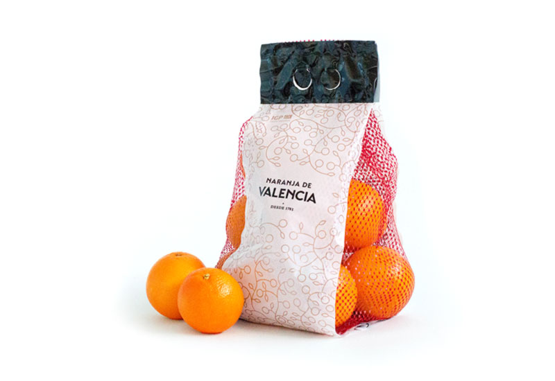 Formato de comercialización malla Naranja de Valencia